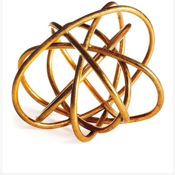 Porch & Petal Other - Porch & Petal Gold Knot Tabletop Sculpture Decor